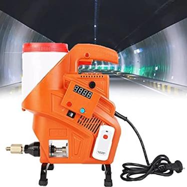 Imagem de Pistola de argamassa elétrica 980W Pulverizador de calafetagem apontador portátil com controle remoto, máquina de reboco de alta pressão para paredes de tijolos, pisos, decoração de casa