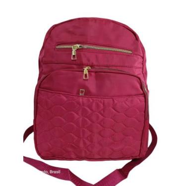 Imagem de Bolsa de Nylon Impermeável Moda Feminina - F1650, Vermelho