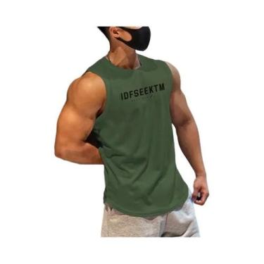 Imagem de Camiseta Regata Masculina Em Malha Respirável Para Academia, Fitness, 
