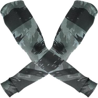Imagem de Manguito proteção UV50+ (par) - Garage 311, Cinza camuflado exército, 
