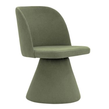 Imagem de Cadeira De Jantar Liz Base Fixa Linho Verde - Nexta Casa