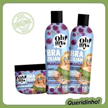 Imagem de Kit Amazon Secrets Oh My Shampoo Condicionador Mascara 300ml - Oh My C