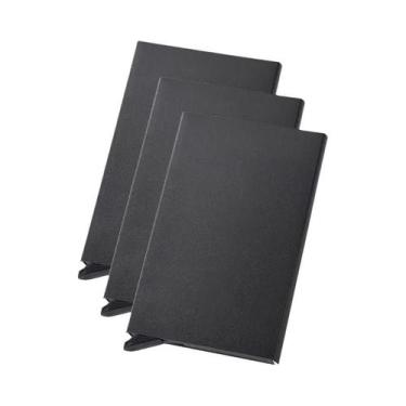 Imagem de Carteira Masculina Slim De Alumínio Com Bloqueio RFID, Estojo Antifurt