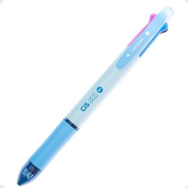 Imagem de Caneta 5 em 1 com Lapiseira 0.7mm e 4 cores cj grafite Cis -, Azul