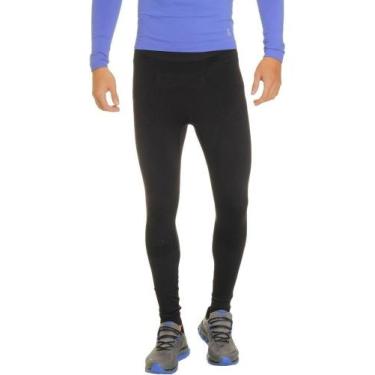 Imagem de Calça Termica Sem Costura Masculina X-run Compressão Lupo, M, Preto