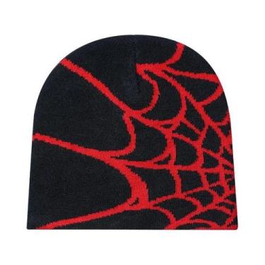 Imagem de Gorro De Inverno Unissex Com Padrão De Aranha, Elástico, Para Esportes