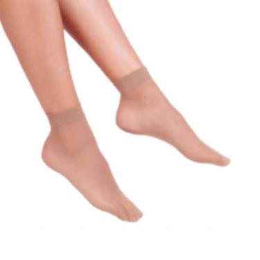 Imagem de Meia Lupo Loba Af Soquete Fina 05530 Feminina, Natural, UN