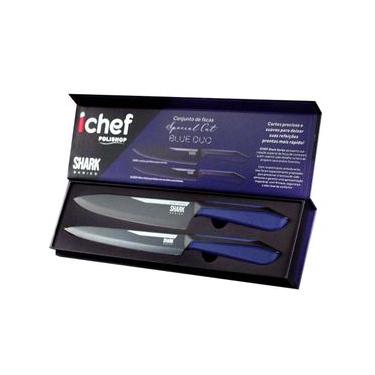 Imagem de Conjunto de 2 Facas Polishop Ichef Special Cut Azul Azul