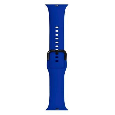 Imagem de Pulseira Apple Watch 38 / 40 mm iPlace, Beagá, Silicone Azul Royal - O