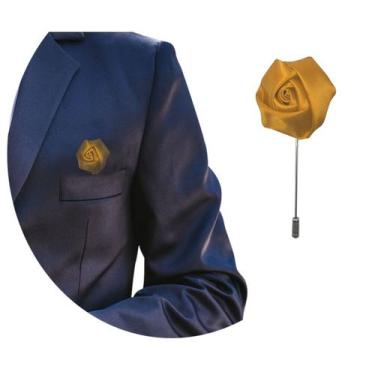 Imagem de Lapela Broche De Tecido Terno Casamento Noivo Padrinho Flor - RPires, 