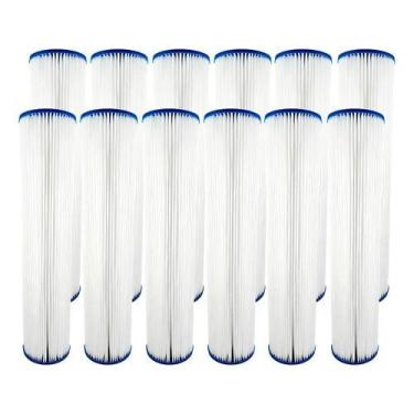 Imagem de Refil Filtro Plissado Lavável 20 Polegadas X 2 1/2 18 Peças Cor Branco
