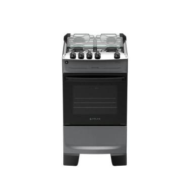 Imagem de Fogão 4 Bocas Atlas Mônaco Top Automático Mesa Inox Titanium Bivolt