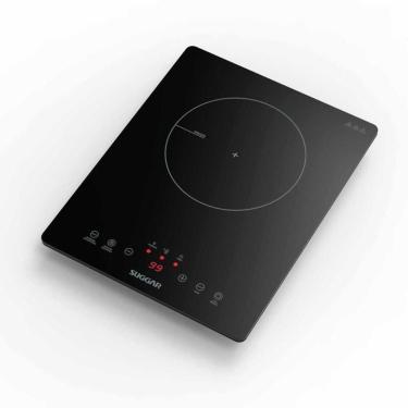 Imagem de Cooktop Portátil de Indução Suggar FG0121VC 1 Boca Vitrocerâmico com Timer Touch Preto...