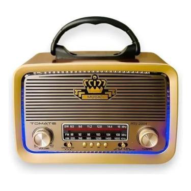 Imagem de Rádio Portátil Tomate MTJ2004 Bluetooth FM/AM USB Bateria - Hrebos