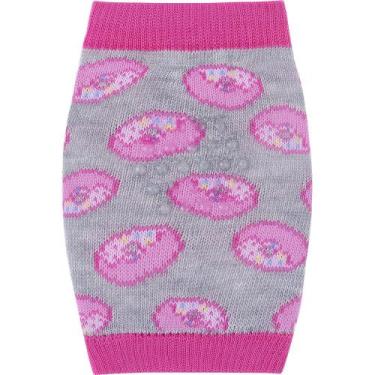 Imagem de Joelheira para Bebê Pimpolho Emborrachada Donuts Rosa, Rosa, 6 a 12 me