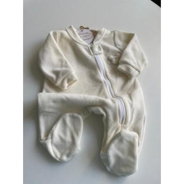 Imagem de Macacão Soft Creme Aplique Urso - com pé - Anne Catherine BéBé Boutiqu