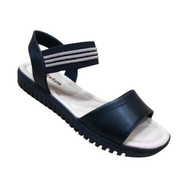 Imagem de Sandalia Comfortflex Feminina Elastico Ortopédica Conforto Esporão Con