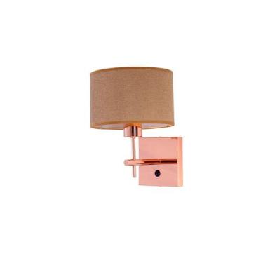 Imagem de Arandela Udine Com Interruptor P/ Quarto Cabeceira de Cama - G20, COBR