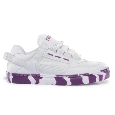 Imagem de Tênis Tesla Coil White Purple Sola Mescla Roxo Misturado, Branco, Roxo