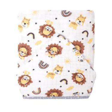 Imagem de TOALHA DE BANHO BEBE SOFT 70 CM X 90 CM cor: urso espaço marrom - INCO