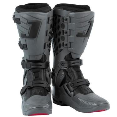 Imagem de Bota Motocross Adulto Jett Lite CInza Piloto Off Road, 40, Cinza
