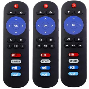 Imagem de ZdalaMit Controle remoto de substituição universal aplicável para TVs Roku - Aplicável para TV Onn/TCL/Hisense/Westinghouse/Sanyo/Sharp/Magnavox/RCA/JVC/Element/Philips/Hitachi Roku TV