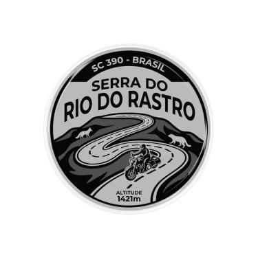 Imagem de Adesivo Resinado 3D Serra do Rio do Rastro SC 390 Preto em PVC com Acabamento Brilhante Rastro