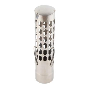 Imagem de Tampa de tubo de fogão de aço inoxidável, tampa de chuva para chaminé de barraca para tubo de 6 cm, com design compacto para barracas quentes de fogão a lenha de acampamento