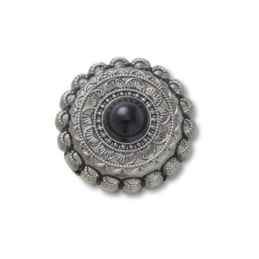 Imagem de Jibbitz Emblema Prata e Preto UNICO - CROCS, Unico, Un