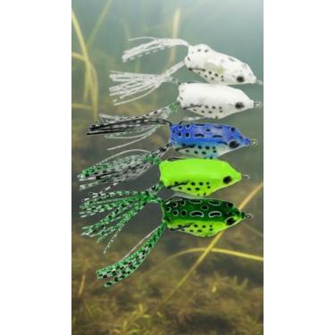 Imagem de Kit 5 Iscas Artificiais Sapo 5.5cm Anti-Enrosco - Congratulations Stor