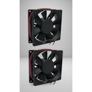 Imagem de 2x Micro Ventilador Cooler 80x80x25mm 12V - Congratulations Store