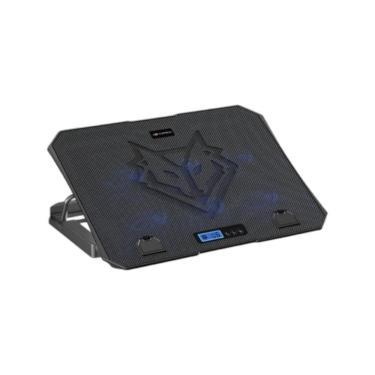 Imagem de Suporte para Notebook NBC-70BK com 6 Coolers Fan e Painel Digital Preto C3tech 15,6