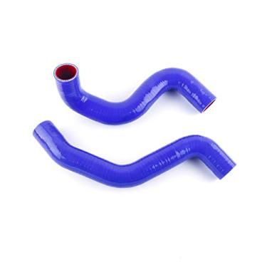 Imagem de LUXERAD Tubo de refrigeração de 3 camadas 4,5 mm desempenho alta temperatura silicone tubo de refrigeração para Toyota SCION TC 05-10 (azul)
