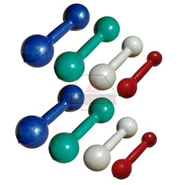 Imagem de Halteres Emborrachados Pares De 1,2,3 E 5kg