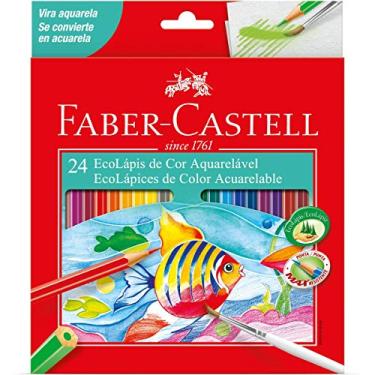 Imagem de Lápis de Cor Aquarelável, Faber Castell 120224G, Multicor, Pacote com 6 Unidades