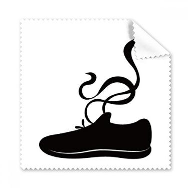 Imagem de Tênis esportivo masculino preto pano de limpeza de tela de telefone limpador de óculos 5 peças