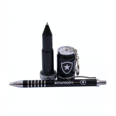 Imagem de Jogo De Caneta Metal + Caneta Chaveiro Botafogo