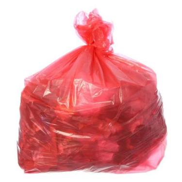 Imagem de Saco Para Lixo Com Capacidade De 50 Litros Vermelho Com 100 Unidades I