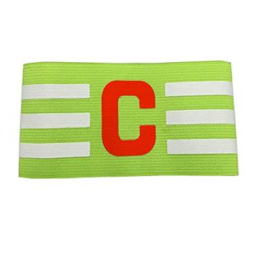 Imagem de Faixa de Capitão Braçadeira Elástica de Futebol cor Verde Limão