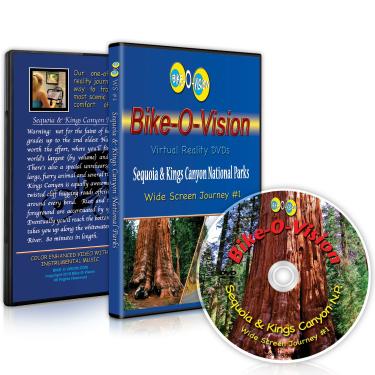 Imagem de Bike-O-Vision - Virtual Cycling Journey - Sequoia & Kings Canyon National Parks - Perfect for Indoor Cycling and Treadmill Workouts - Cardio Fitness Video (Widescreen DVD #1)