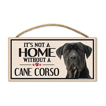 Imagem de Imagine This Placa de madeira para raças caninas Cane Corso
