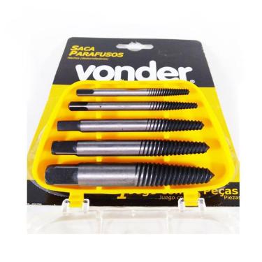 Imagem de Extrator de Parafusos Jogo 5 Peças - Vonder