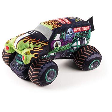 Imagem de Jay Franco Almofada de pelúcia Monster Jam Grave Digger – Microfibra de poliéster super macia, 32 cm (produto oficial Monster Jam)
