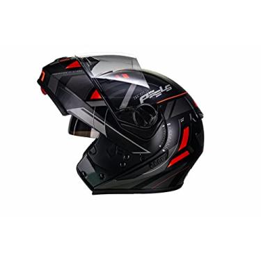 Imagem de peels Capacete Moto Urban Dynamic Robocop Vermelho Óculos Solar Tamanho 58, C160147309558