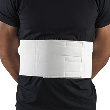 Imagem de Cinto canelado masculino com suporte de peito e elástico CHAMPION, Branco, Large