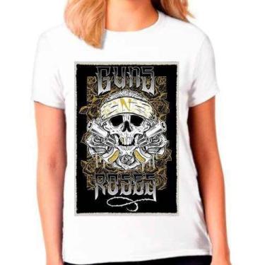 Imagem de Camisa Camiseta Guns N Roses Banda De Rock Feminina - Vetor Camisaria