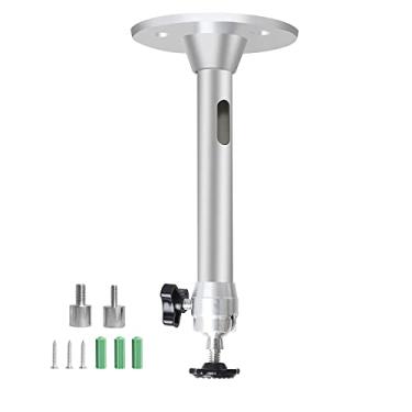 Imagem de Drsn Mini suporte de projetor de teto – para projetores câmeras CCTV DVR – Compatível com QKK, VANKYO, DR.J, DBPOWER – Comprimento 175 mm/6,88 polegadas prata