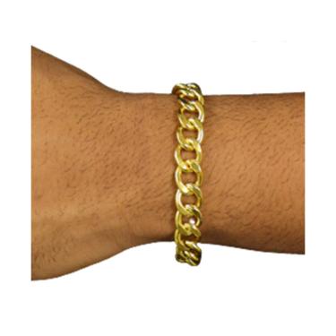 Imagem de Pulseira Pitbull moeda antiga 10mm pitebu