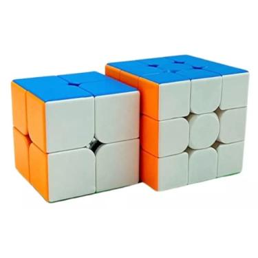 Imagem de Kit Cubo Mágico Quebra Cabeça Profissional Moyu 2x2 E 3x3
