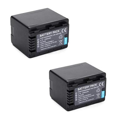 Imagem de 2 Baterias VW-VBK360 3580mAh para câmera digital e filmadora Panasonic HDC-HS80, HDC-TM40, SDR-H100, SDR-T70